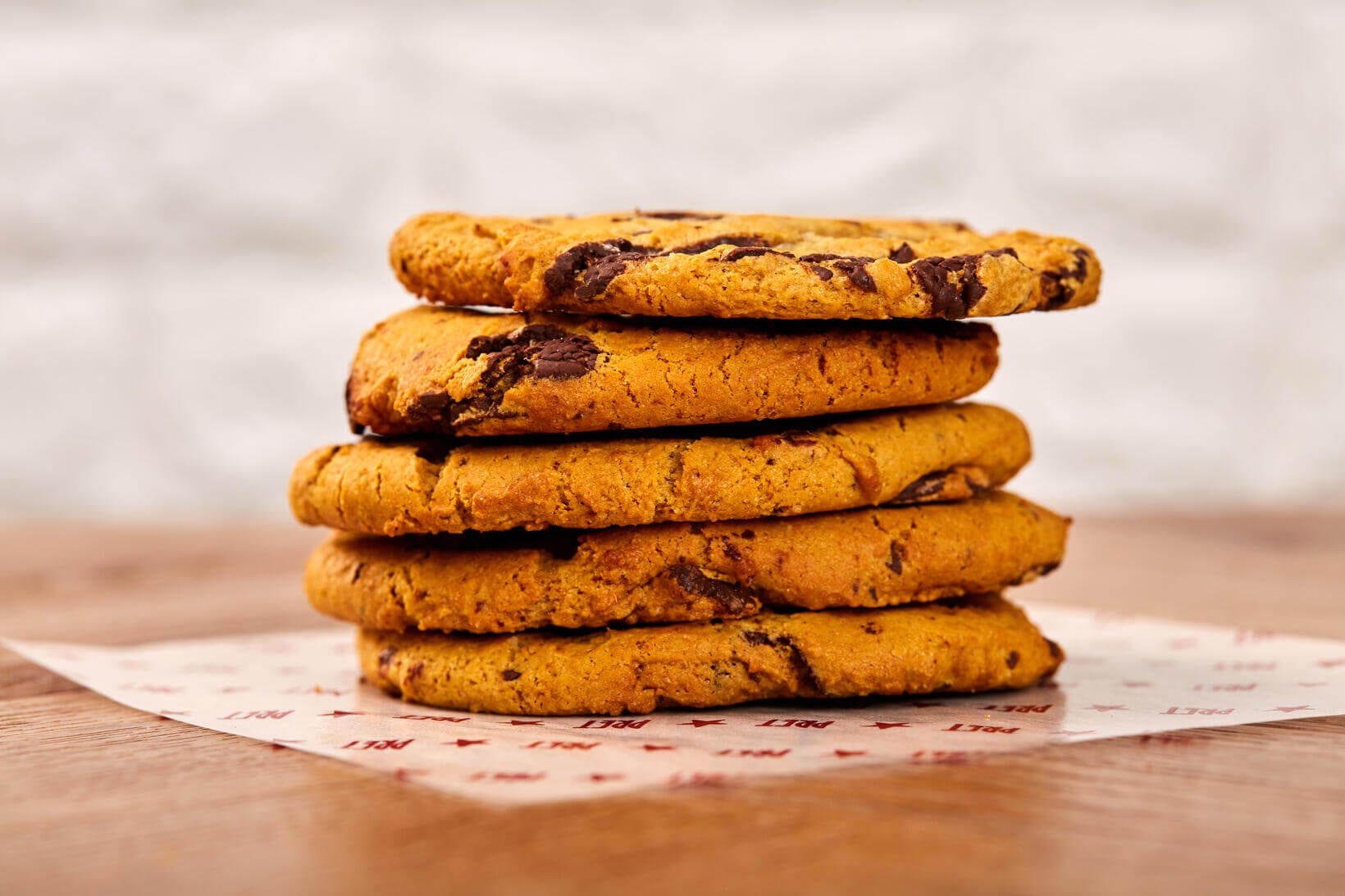 Stack of delicious cookies.