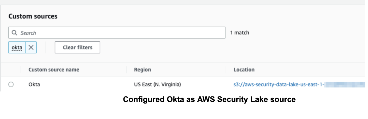 Okta as AWS Security Lake source