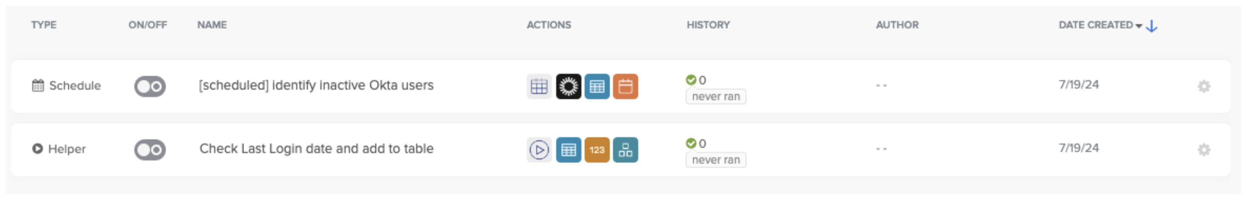 The Main And Helper Flow After Adding The Template