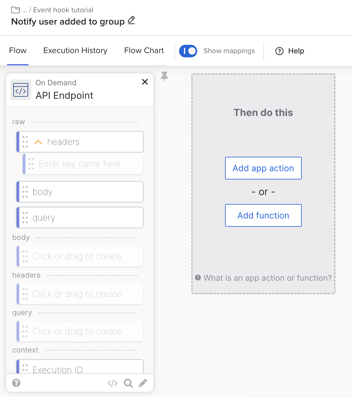 Flow with API Endpoint.