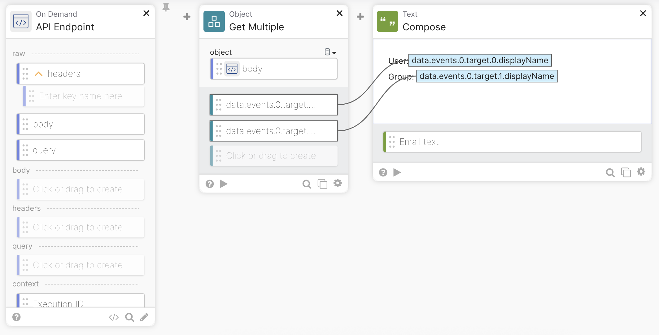 Adding the Compose card.