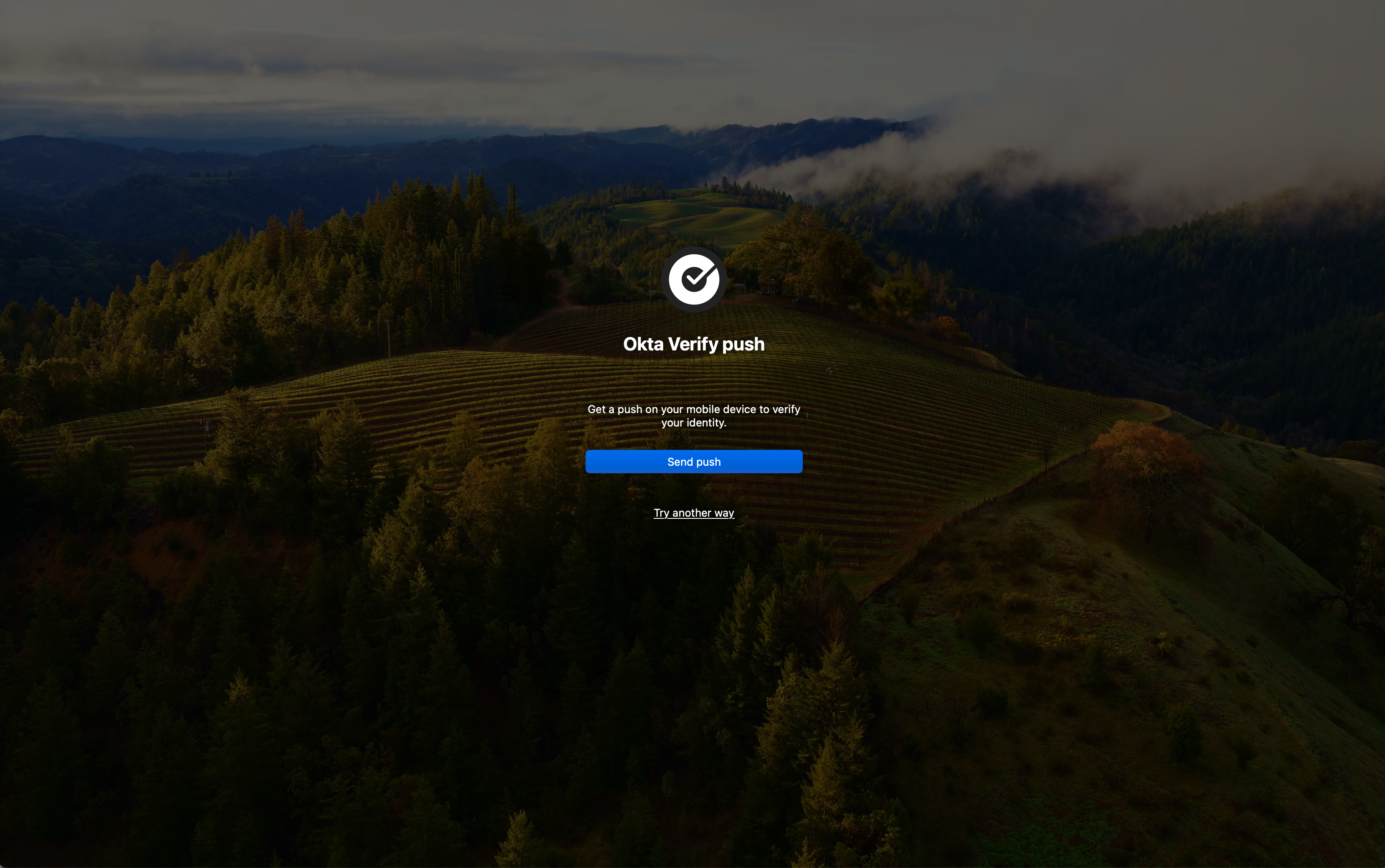 mac OS Login Okta Verify Push