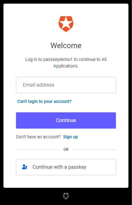 A digital login interface displays the Auth0 welcome screen for user authentication. 