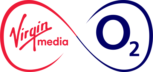Virgin Media O2 logo.