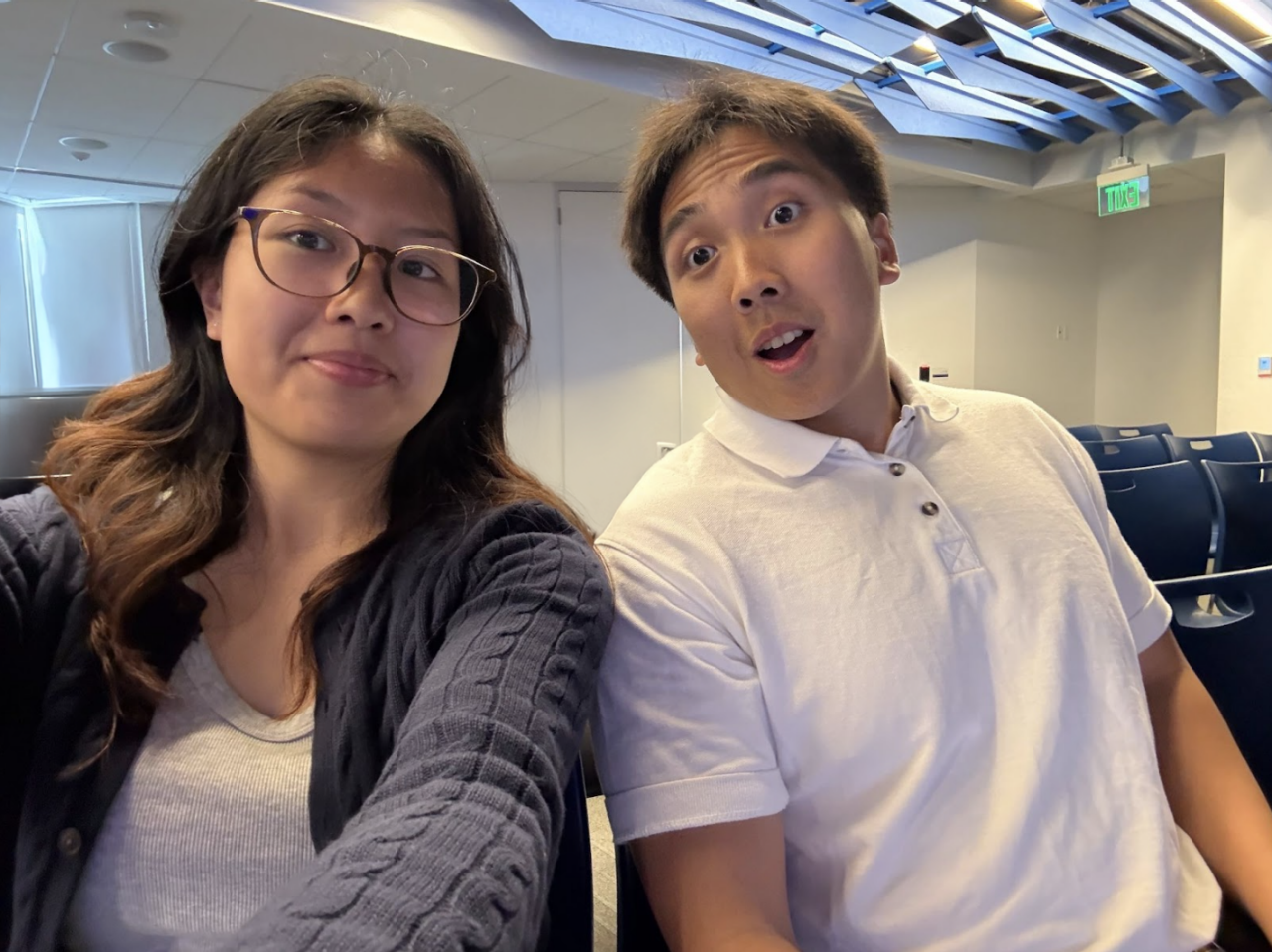 Kristen Chung with fellow intern Bryan Lai