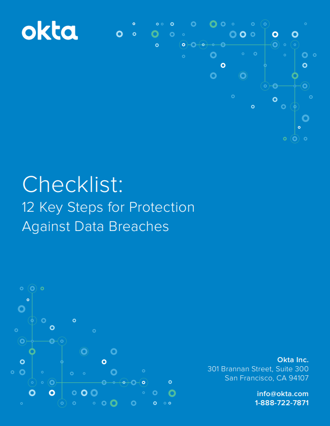 12 key steps for protectoin against data breaches.