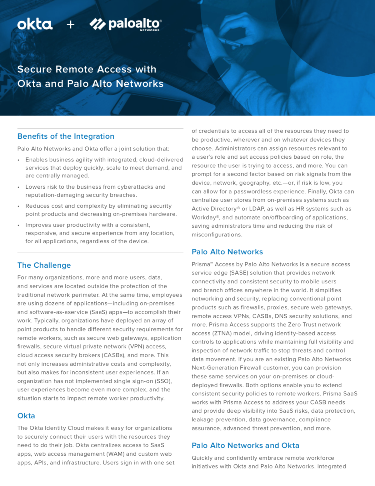 Secure Remote Access with Okta and Palo Alto Networks