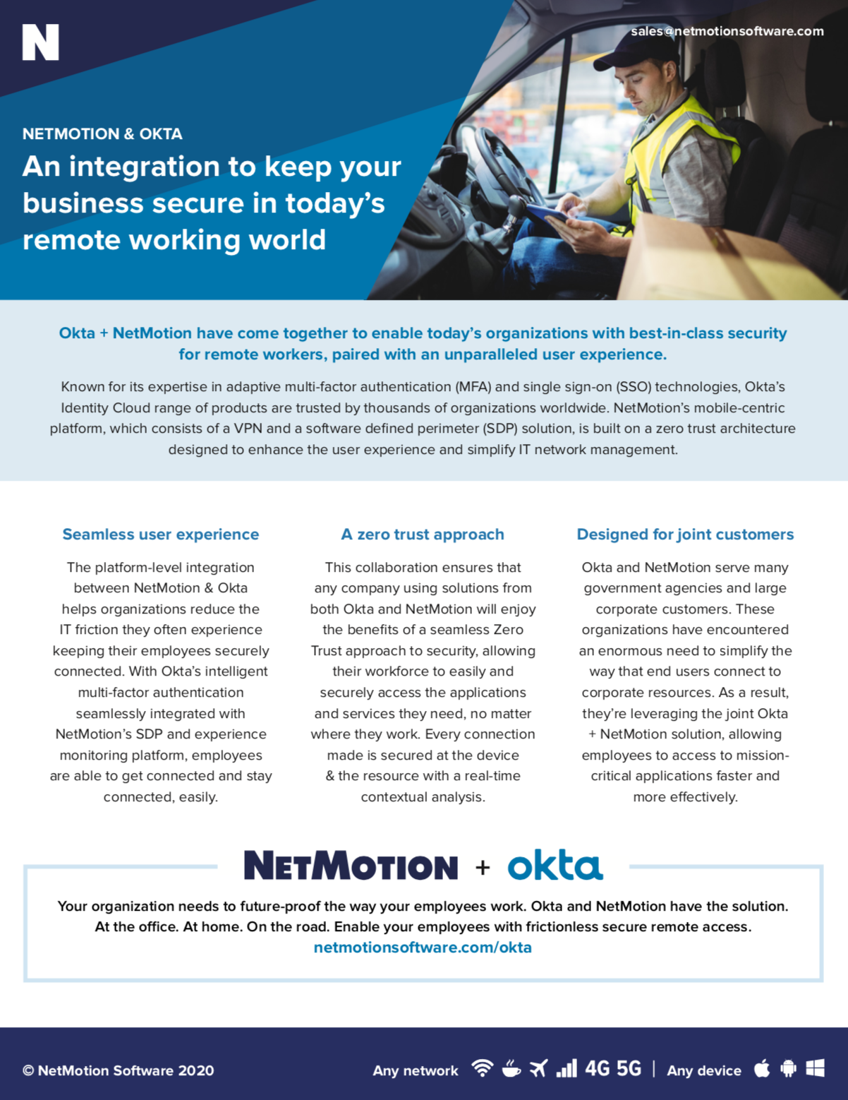 NetMotion and Okta Datasheet