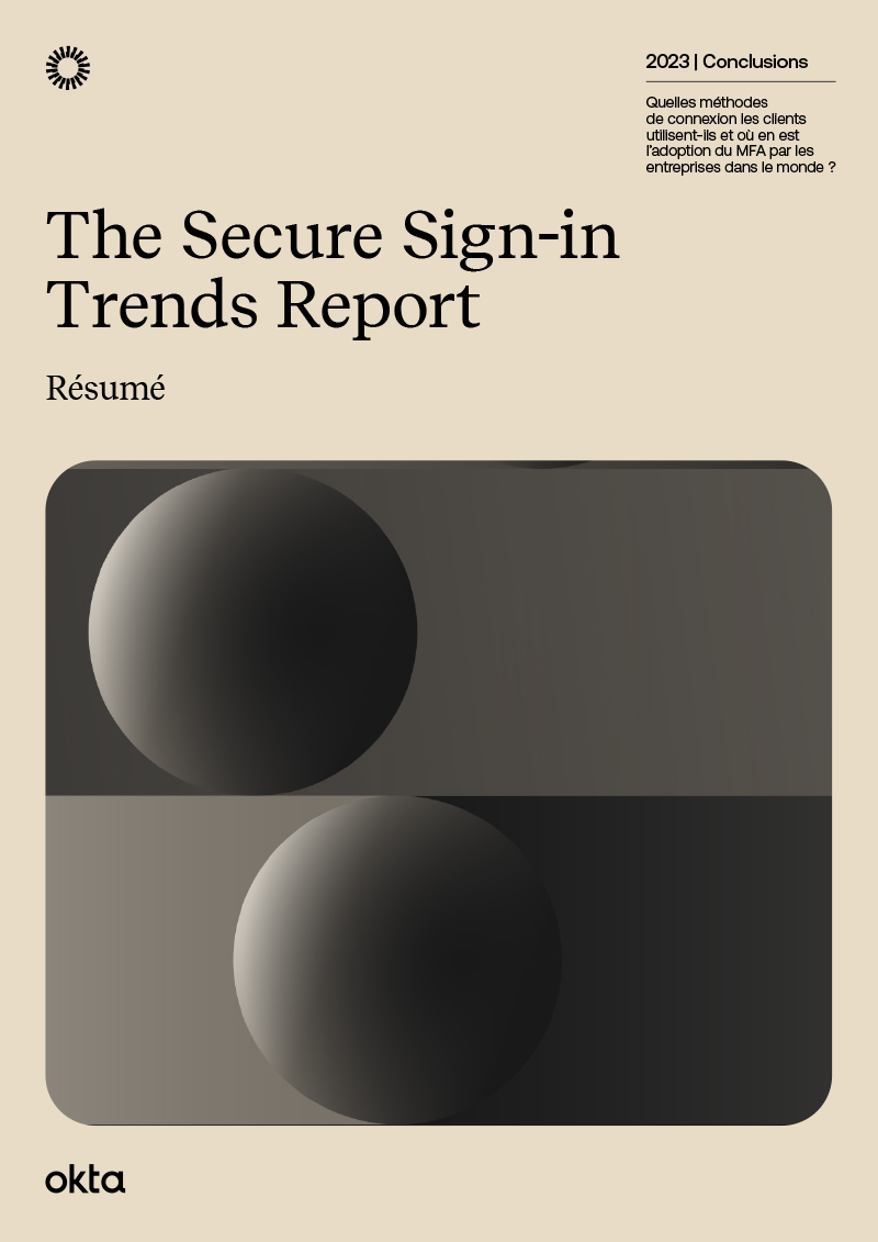 The Secure Sign-in Trends Report - Executive summary cover