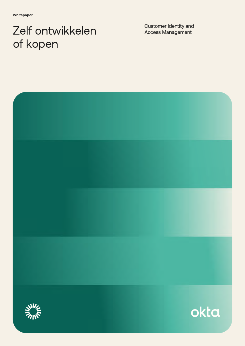 Zelf ontwikkelen of kopen: Customer Identity and Access Management