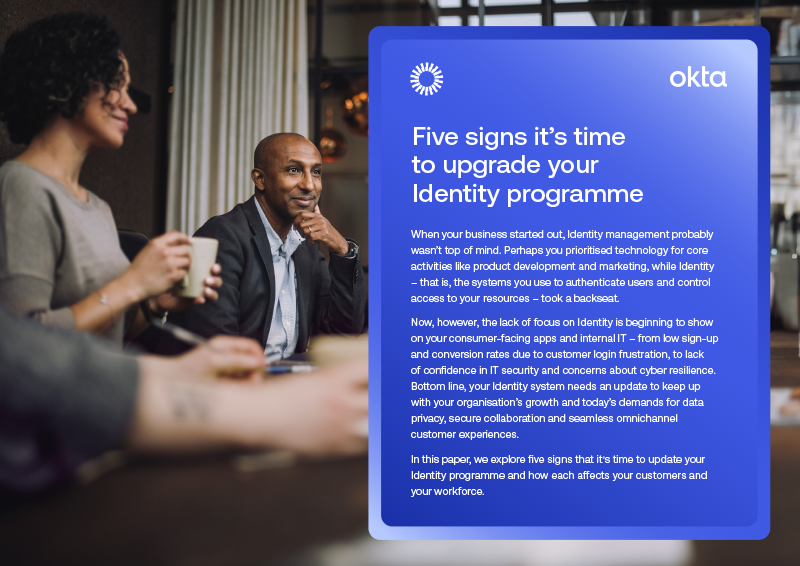Five signs it’s time to upgrade your Identity programme - cover image
