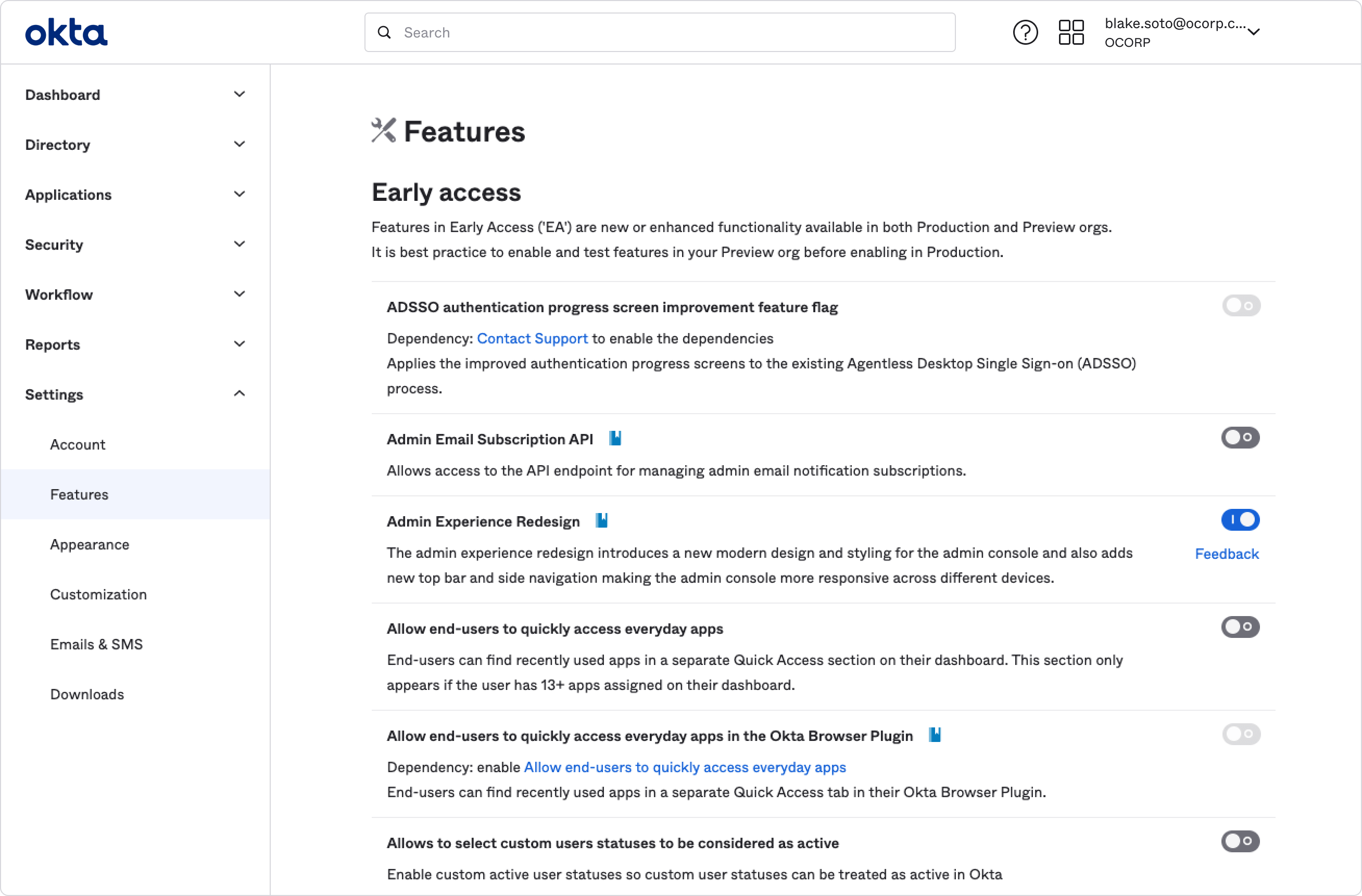 Admin self service with documentation and guided wizard.